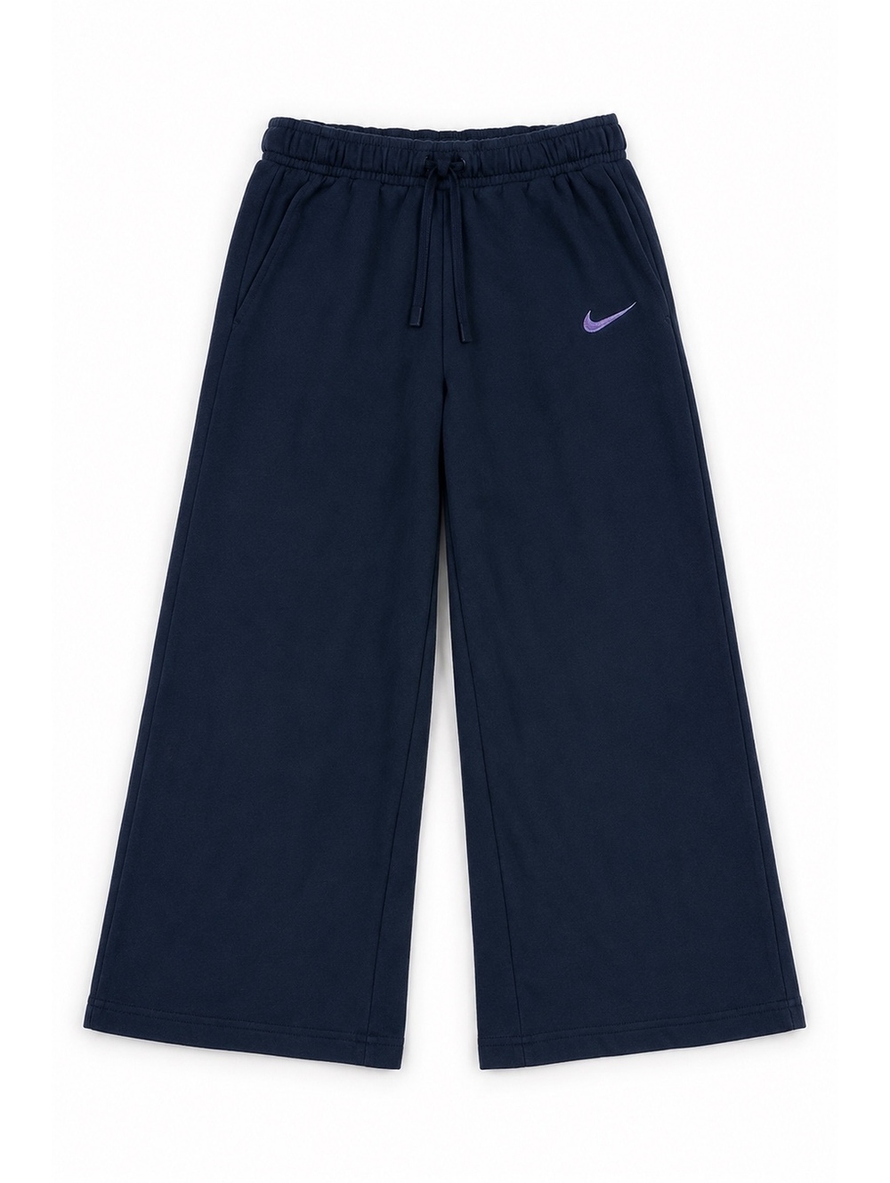 Nike Sportswear Wide-Leg Sweatpants – Navy/Purple – Women’s L - Picture 2 of 4